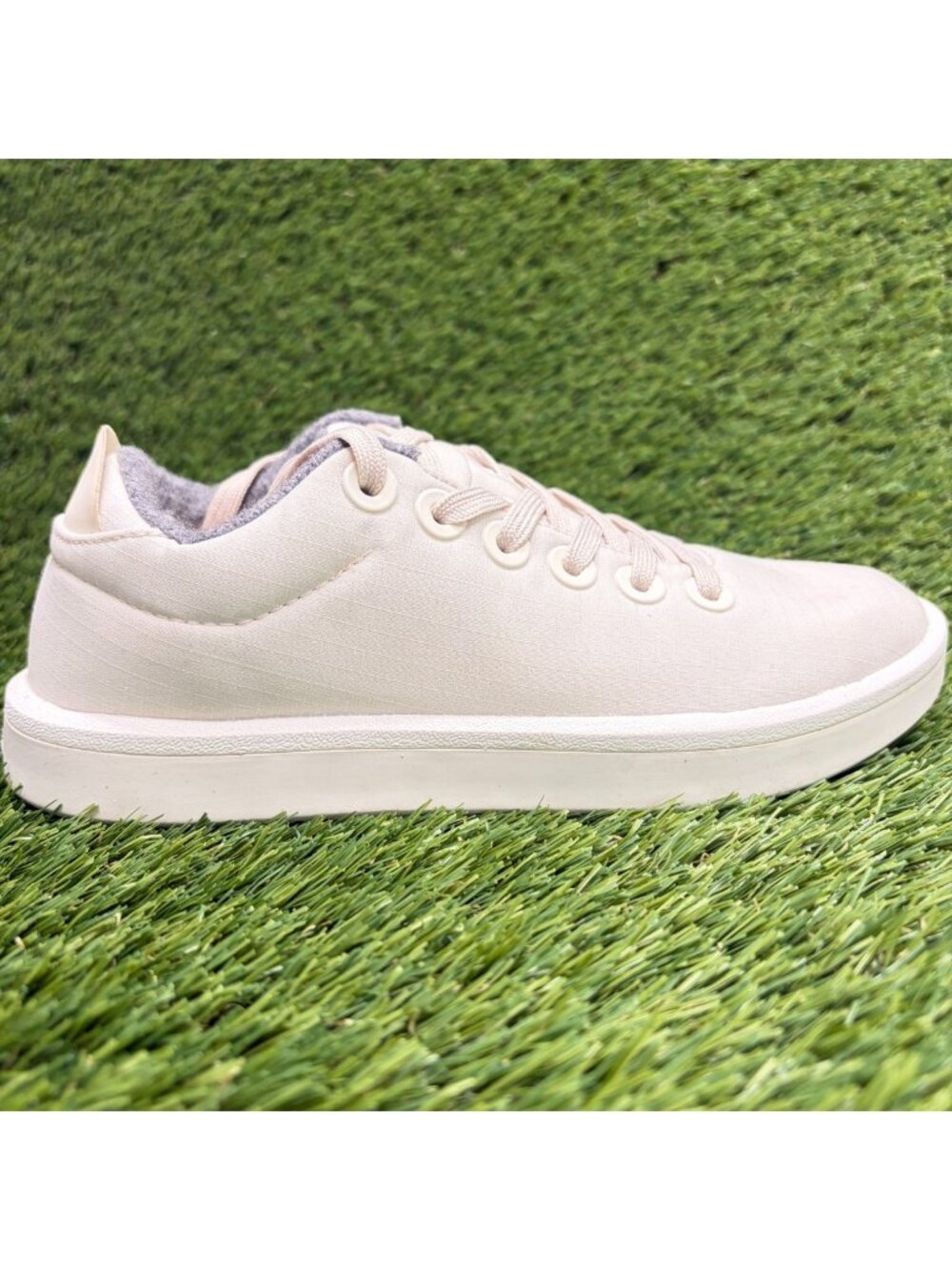 Allbirds Wool Piper Woven Womens Size 5 Beige Athletic Running Shoes Sneakers